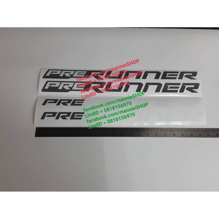 สติ๊กเกอร์งานตัดคอม-สำหรับติดแก้มท้ายรถ-toyota-revo-ปี-2020-คำว่า-prerunner-มีสีดำและสีขาว-sticker-โตโยต้า-รีโว้-ติดรถ-แต่งรถ