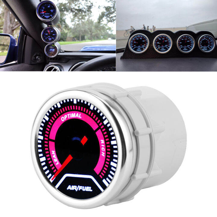 Automotive Replacement Air Fuel Ratio Gauge AFR Gauge Kit 52mm/2in for