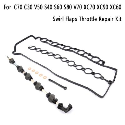 Car Swirl Flaps Throttle Repair Kit 30713459 31216460 8631582 for Volvo C70 C30 V50 S40 S60 S80 V70 XC70 XC90 XC60