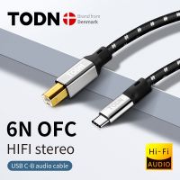 (Bishop Belle) Todn สาย Usb Dac Type C ถึง Type B สายสเตอริโอไฮไฟ6N OFC Data Audio Digital Cable สำหรับโทรศัพท์มือถือ Dac