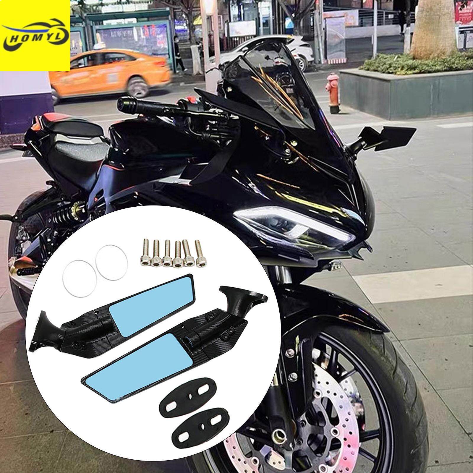 Motorcycle Side Rear View Mirror Universal Motorcycle Mirror Racer Rearview Accessories Mirror Motorcycle Parts Fit For Yamaha YZF R6 R1 R3 R125 2007 Z800 YBR125 Fit For DUCATI FF motorcycle mirrors 