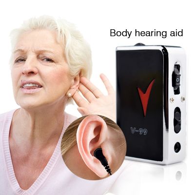 ZZOOI Pocket Digital Hearing Aid Adjustable Best Sound Amplifier/Receiver Elderly Deaf Hearing Aids Ear Care Adjustable Voice Volume