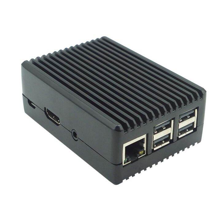 cod-fuchijin77-raspberry-pi-3-model-b-เคสอะลูมินัมอัลลอยเปลือกหุ้มโลหะความเย็นแบบพาสซีฟเคสระบายความร้อนสำหรับ3b-ราสเบอร์รี่3b