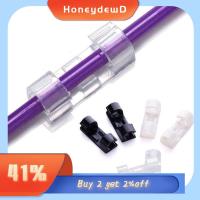 HONEYDEWD 20pcs ใหม่ ปลอกหุ้ม ที่ใส่ลวด สายโทรศัพท์ข้อมูล การจัดการ คลิป ที่ม้วนสายไฟ ที่เก็บสาย