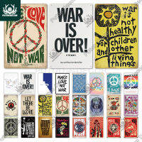 Vintage Anti-War ป้ายโลหะสำหรับผับบาร์ Man Cave Club Room Home Wall Decor