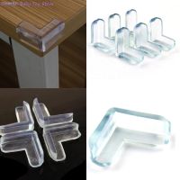 ☈✆℗ 4Pcs Silicone Baby Safety Transparent Protector Table Corner Protection Cover Children Anticollision Edge Corner Guards