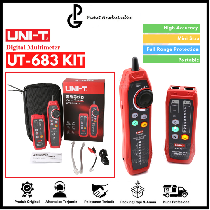 UNI-T Lan Tester Network Wire Tracer Cable Tracker UT683KIT Original ...