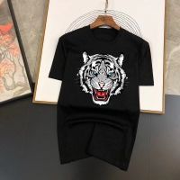 2023 Funny Tiger T Shirt For Man Summer Harajuku T-Shirt Short Sleeve Shirts Mens Clothes Comfortable Daily Male Y2k Tops Tees XS-4XL-5XL-6XL