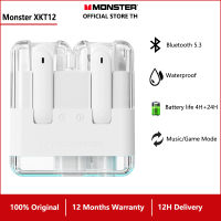 Monster XKT12 True หูฟังไร้สาย ENC ตัดเสียงรบกวน Bluetooth 5.3หูฟัง LED หูฟังชนิดใส่ในหู HIFI Sound Headset