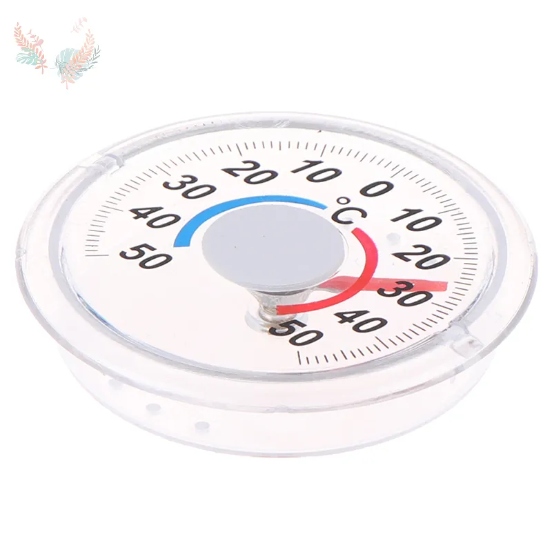 1pcs Round Plastic Door And Window Thermometer Outdoor Door Window