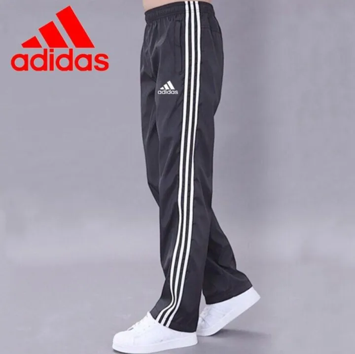 adidas-m-5xl-กางเกงเหงื่อผู้ชาย-กางเกงวอร์มขาปล่อย-ขายาว-แห้งเร็ว-ลายขวาง-แกรนด์สปอร์ต