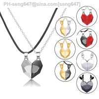 New Design Magnetic Couple Necklace for Lovers Gothic Punk Heart Sun Pendant Necklace for Men Women Necklaces Party Gift Jewelry