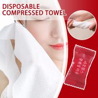 Disposable Compressed Towel Cotton Thickened Travel Small Towel Portable Square X0J5