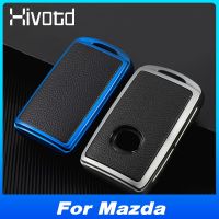 ✿✲﹊ New Tpu Car Key Case Cover Remote Protective Parts For Mazda 2 3 5 6 Atenza CX-30 CX-5 CX-7 CX-9 Key Chain Interior Accessories