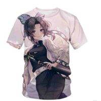 new Anime Tops Demon Slayer Kids T-shirt Short Sleeve 3D Graphic Tanjirou Nezuko Boy Girl Children High Quality Tee Shir