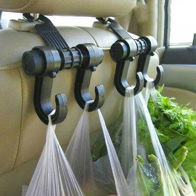 Vickmiu 1pc Universal Car Seat Back Storage เบ็ด ของกระจุกกระจิก ไม้แขวนเสื้อ ที่ใส่กระเป๋ามัลติฟังก์ชั่ Hooks รถ ที่เก็บของในรถ