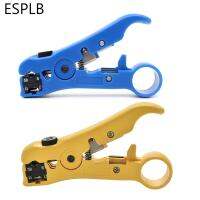 ESPLB Universal Cutter Stripper สายไฟสำหรับแบนหรือรอบ Utpstp RG596711 Wire Coax Coaxial Stripping Tool