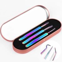 ₪  3Pcs Lash Set False Extension Clip Pliers Eyebrow Hair Makeup Tools