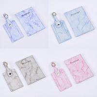 【DT】 hot  Multifunctional Custom Letters Pen Insert Travel Passport Holder Pu Leather Saffiano Passport Cover Luggage Tag Set