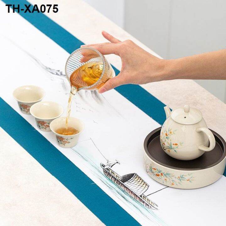 chinese-zen-tea-waterproof-cloth-strip-tray-mat-contracted-and-contemporary