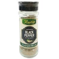 [ส่งฟรี] Free delivery Raitip Black Pepper Powder 60g Cash on delivery เก็บปลายทาง