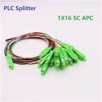 10pcs 1X16 SC APC PLC Splitter 0.9mm Fiber Optical Mini steel tube type Opitc Splitter Micro-enclosed FTTH