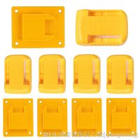 5Packs Power Tool Battery Mount Holders for Dewalt 18V 20V Power Tool Drill and Battery Cover Dock Storage Rack Yellow Black