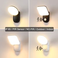 Outdoor Wall Lamp IP65 Waterproof Garden Fence External Wall Corridor Road Lighting Withpir Sensor LED Wall Lamp Outdoor