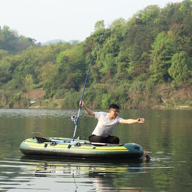 เรือพองเรือยางหนาตกปลาเรือยางพับเรือยอชท์ภายใต้สุทธิตกปลาเรือแบบพกพา