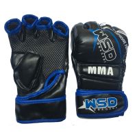 Mesh Padded Open Fingers Adults Muay Thai Boxing MMA Gloves Martial Arts Sparring Grappling Punch Training Mitts Gear DEO