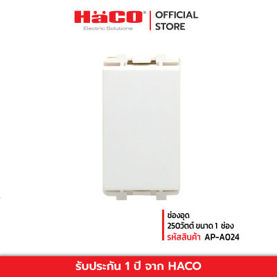 HACO ช่องอุดขนาด 1 ช่อง รุ่น AP-A024