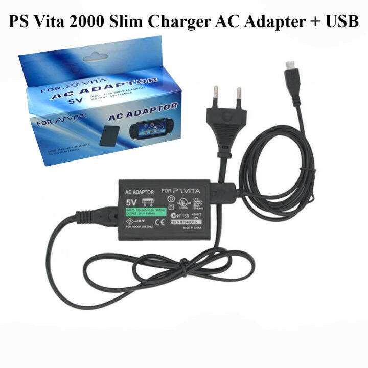Sony PSV1000 PSV2000 / AC Adapter PS Vita USB Transfer Data Sync