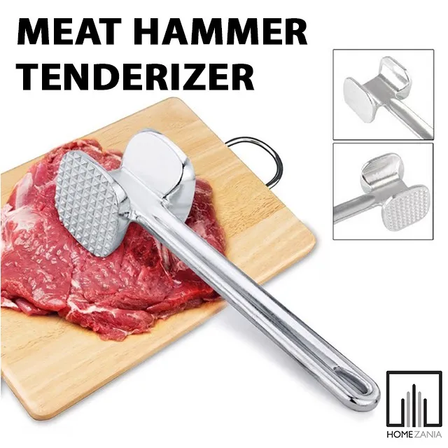 Steel Meat Tenderizer Steak Mallet Hammer Kitchen Tool For Beef Veal