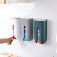 Plastic Bag Storage Box Garbage Bag Dispenser Holder Wall Mounted Grocery Garbage Trash Bag Organizer