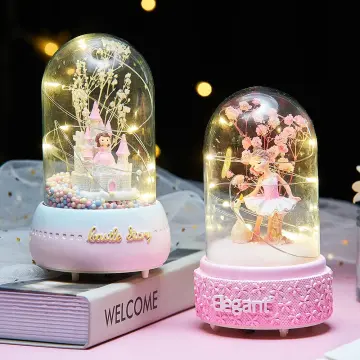 New Crystal Ball Music Box Music Box Sky City Carousel Princess Girl  Birthday Valentine's Day Gift