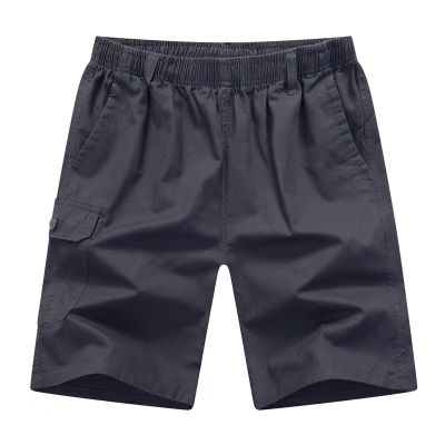กางเกงขาสั้นลำลองผ้าcotton กางเกงขาสั้นมีกระเป๋าข้างกางเกงเอวยืดขาสั้นสีพื้นกางเกงขาสั้นแฟชั่นกางเกงขาส่วนไซส์ใหญ่(M-5XL)