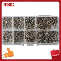 MSRC 800pcs M2ขนาด8 สกรูเกลียวปล่อย โครงไม้หัว หัวแบน ตะปูเกลียวเล็บ มีความแข็งแรงสูง รวดเร็วรวดเร็วมาก สกรูทำจากไม้ ไม้สำหรับไม้