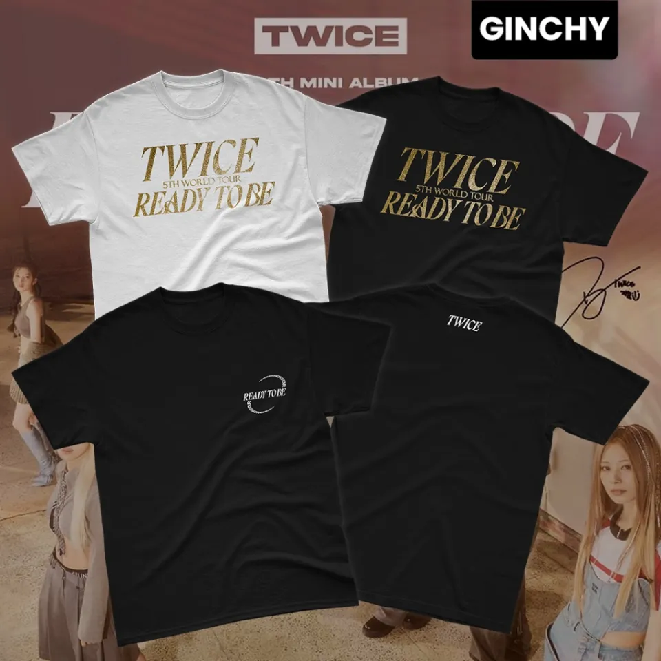 TWICE 'Ready To Be World Tour once Artist Artist Collection T-shirt For  Unisex Cotton