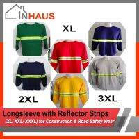 {Echoes ห้างสรรพสินค้า} INHAUS XL/2xL/ 3xL เสื้อแขนยาวแขนยาวพร้อมคิ้วไฟท้ายรถชุบโครเมี่ยมสำหรับ Const สวมใส่เพื่อความปลอดภัยบนท้องถนน