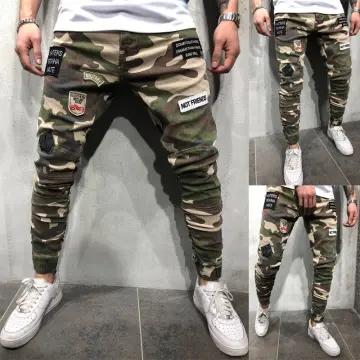 Military Camouflage Cargo Pants Men Joggers Streetwear Pencil Pant