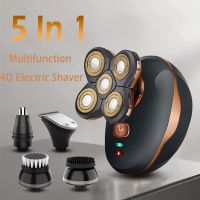 ZZOOI Multifunction 4D Electric Shaver 5 in 1 Mens Razor Beard Shaving Machine Trimmer Clipper Hair Cutting Removal Machine Barber
