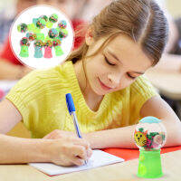 12pcs Eraser Machines Toys Kids Eraser Dispenser เครื่องจักรเครื่องจักรนักเรียนอยู่กับที่