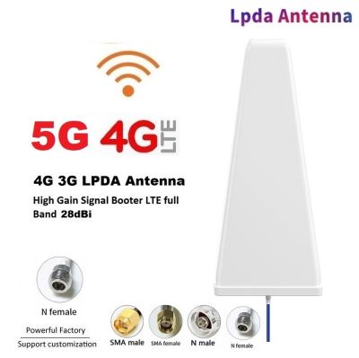 High Gain 28dbi LPDA 4G Antenna 690-3700mhz Outdoor LPDA panel Antenna for Cell Phone Signal Booster Repeater Amplifier