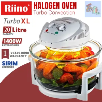 17L Glass Turbo Air Fryer Convection Oven Roaster Electric Cooker