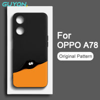 Guyon สำหรับ  เสค OPPO A78 A58 4G 5G Softshell ต้นฉบับออกแบบใหม่น่ารักรูปแบบซิลิโคนเหลวกันกระแทก