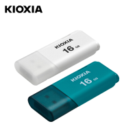 Kioxia แฟลชเมมโมรี่ USB ความจุ32GB,แฟลชไดร์ฟหน่วยความจำ U202ความจุ16GB สีน้ำเงินและสีขาวชื่อเดิมคือ Toshiba U-Pan 32GB ขนาด16G