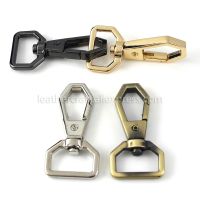 1x 19mm Metal Polygonal Swivel Trigger Snap Hook Spring Gate Clasps Leather Belt Pet Leash Bag Strap Webbing Keychain Hooks Bag Accessories