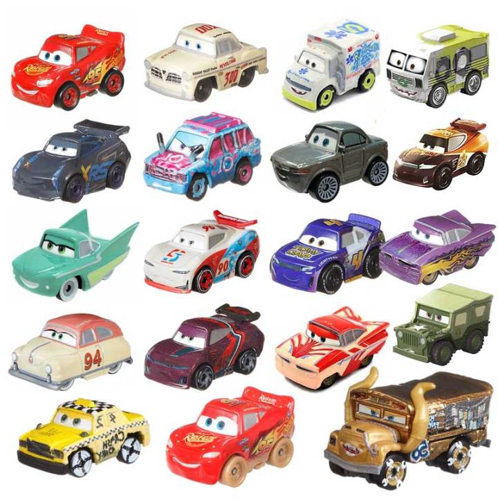 Pixar Mini Toy Cars Lightning Mcqueen Alloy Meatl Diecast Car Miss ...