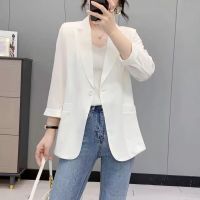 Plus Size Blazer Chiffon Blazer Thin Blazer Women Suit Blazers Women Outwear