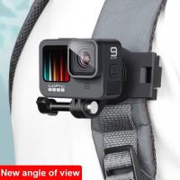 360 Degree Rotary Backpack Clip Accessories For Gopro Hero 11 10 Insta360 X2 X3 DJI Action 2 3 Iphone 14 13 Shoulder Belt Fixed